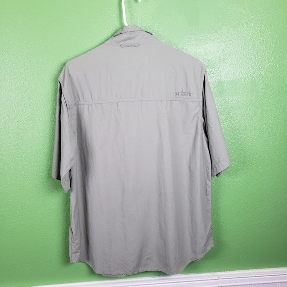 Habit mens outdoor nylon performance button up shirt size medium - Picture 6 of 9